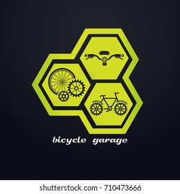 Bicycle Garage Yellow Logo