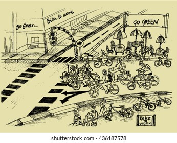 bicycle, go green concept