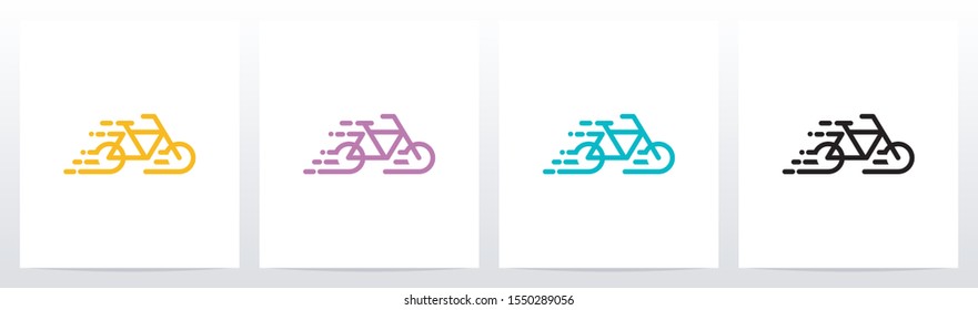 Bicycle Going Fast Logo Design