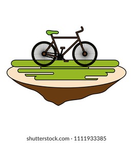 bicycle in the grass ecology icon