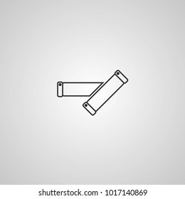 Bicycle grips. Vector icon. More Icon in set.

