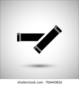 Bicycle grips. Vector icon. More Icon in set.