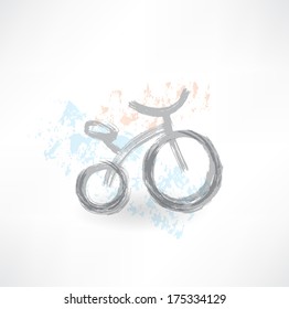 bicycle grunge icon