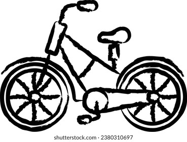 Bicycle hand drawn vector illustration