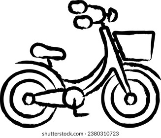 Bicycle hand drawn vector illustration