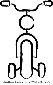 Bicycle hand drawn vector illustration