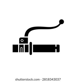 Bicycle handlebar grip vector icon	