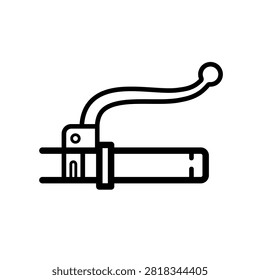 Bicycle handlebar grip - vector icon	