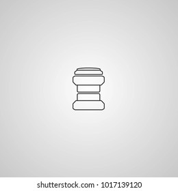 Bicycle headset. Vector icon. More Icon in set.
