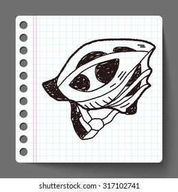 bicycle helmet doodle