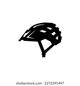 Bicycle helmet icon. Flat illustration of bicycle helmet vector icon for web design
