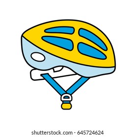 Bicycle helmet icon isolated.