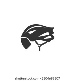 Bicycle helmet icon isolated on white background vector sign