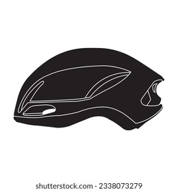 bicycle helmet icon vector illustration symbol design