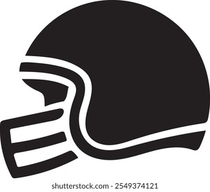 Bicycle Helmet Icon vector silhouette isolated on white background
