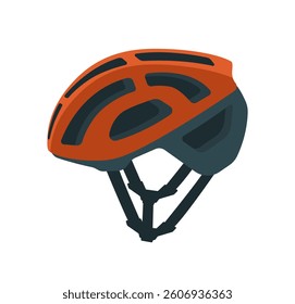 Bicycle helmet isolated. Vector illustration.