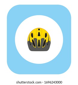 casco de bicicleta sobre vector de fondo blanco