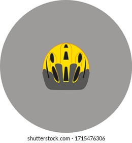 Fahrradhelm auf weißem Hintergrund Vektorillustration