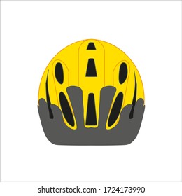 bicycle helmet on white background vector