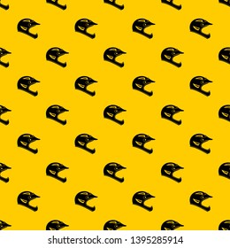 Bicycle helmet pattern seamless vector repeat geometric yellow for any design