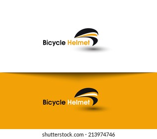 Bicycle Helmet Shop Logo Template Design.