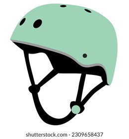 bicycle helmet, skateboard helmet on white background