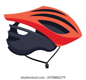 bicycle helmet uniform equipment isolated