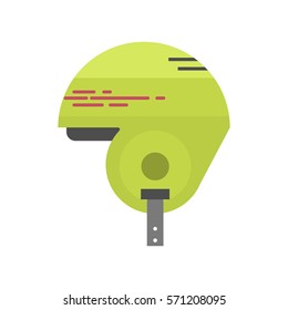 Bicycle helmet vector illustration.