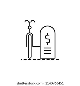 bicycle for hire dusk style icon. Element of travel icon for mobile concept and web apps. Thin line bicycle for hire dusk style icon can be used for web and mobile on white background