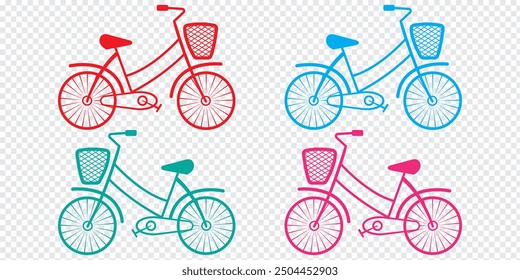 bicycle icon 1 2 3