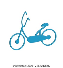 Bicycle icon 3d render. Vector illlustration	