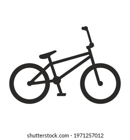 Bicycle icon. Bike. BMX. Vector icon isolated on white background.