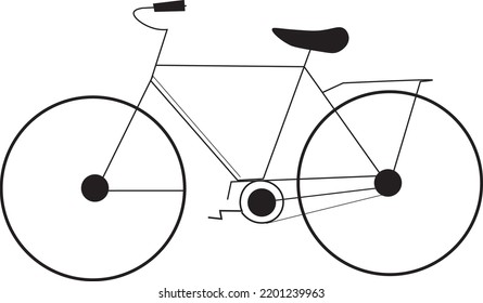 icono de bicicleta, bicicleta sobre fondo blanco aislado en fondo blanco. 