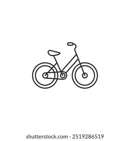 Icono de la bicicleta. Plantilla del símbolo de la bici para la Ilustración vectorial gráfica y del logotipo de la colección del Diseño web