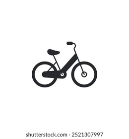 Icono de la bicicleta. Plantilla del símbolo de la bici para la Ilustración vectorial gráfica y del logotipo de la colección del Diseño web