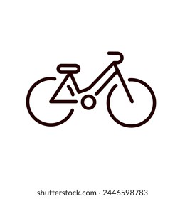 icono de bicicleta, icono de Vector de bicicleta