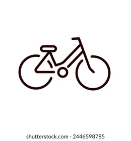 Fahrradsymbol, Fahrrad-Vektorgrafik-Symbol