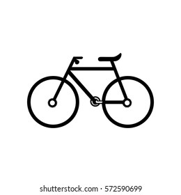 Bicycle icon, bike vector illustration