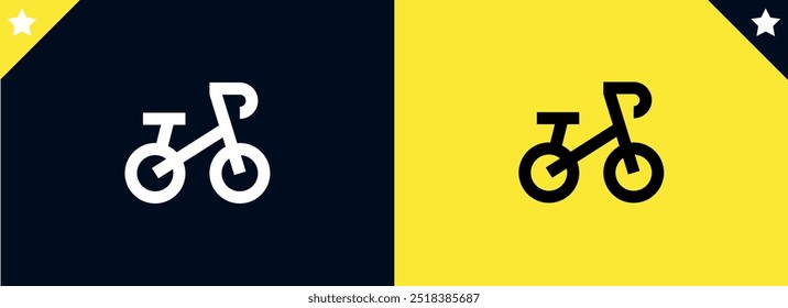 Bicycle icon bike vector symbol, Modern and editable bicycle icon.