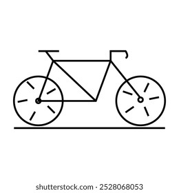 Ícone de bicicleta símbolo de vetor de bicicleta, ícone de bicicleta moderno e editável.