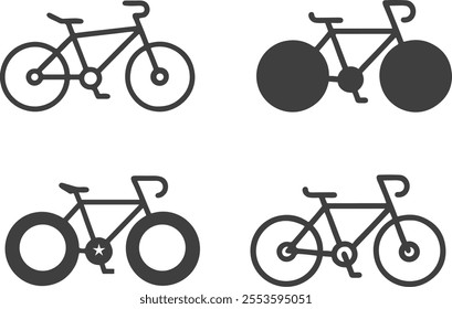 Bicycle icon bike vector symbol, Modern and editable bicycle icon