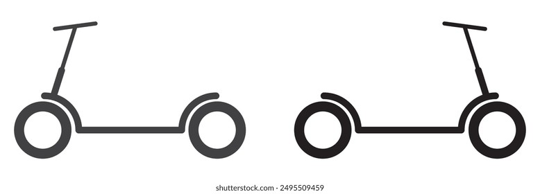 Bicycle icon. Black color bicycle icon. Vector illustration. eps 10