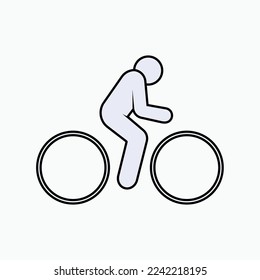 Bicycle Icon. Cycle, Bike Symbol - Vector.