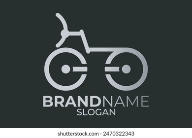 Fahrrad-Symbol oder Fahrrad-Logo-Design. Zyklus-App.