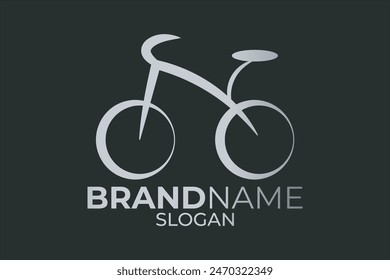 Icono de bicicleta o diseño de logotipo de bicicleta. Diseño de App de ciclo.