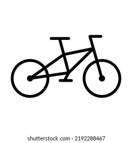 Bicycle icon. Cycling. Bicycle parking. Vector.