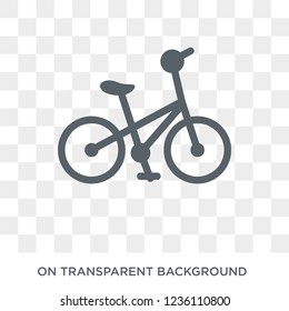 Bicycle icon. Bicycle design concept from  collection. Simple element vector illustration on transparent background.
