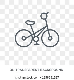 Bicycle icon. Bicycle design concept from  collection. Simple element vector illustration on transparent background.