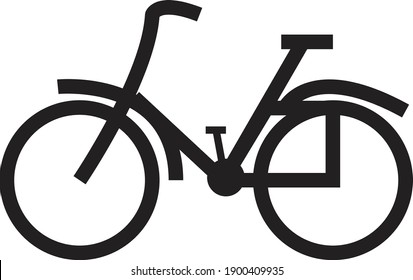 bicycle icon design isolated on white background