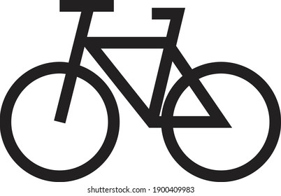 bicycle icon design isolated on white background